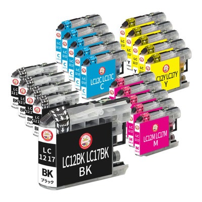LC12-4PK LC17-4PK BR社 互換インクカートリッジ 4色×5組 合計20個 DCP-J940N DCP-J740N DCP-J540N MFC-J840N MFC-J960DN LC12 LC17 DCP-J940N-W MFC-J710D MFC
