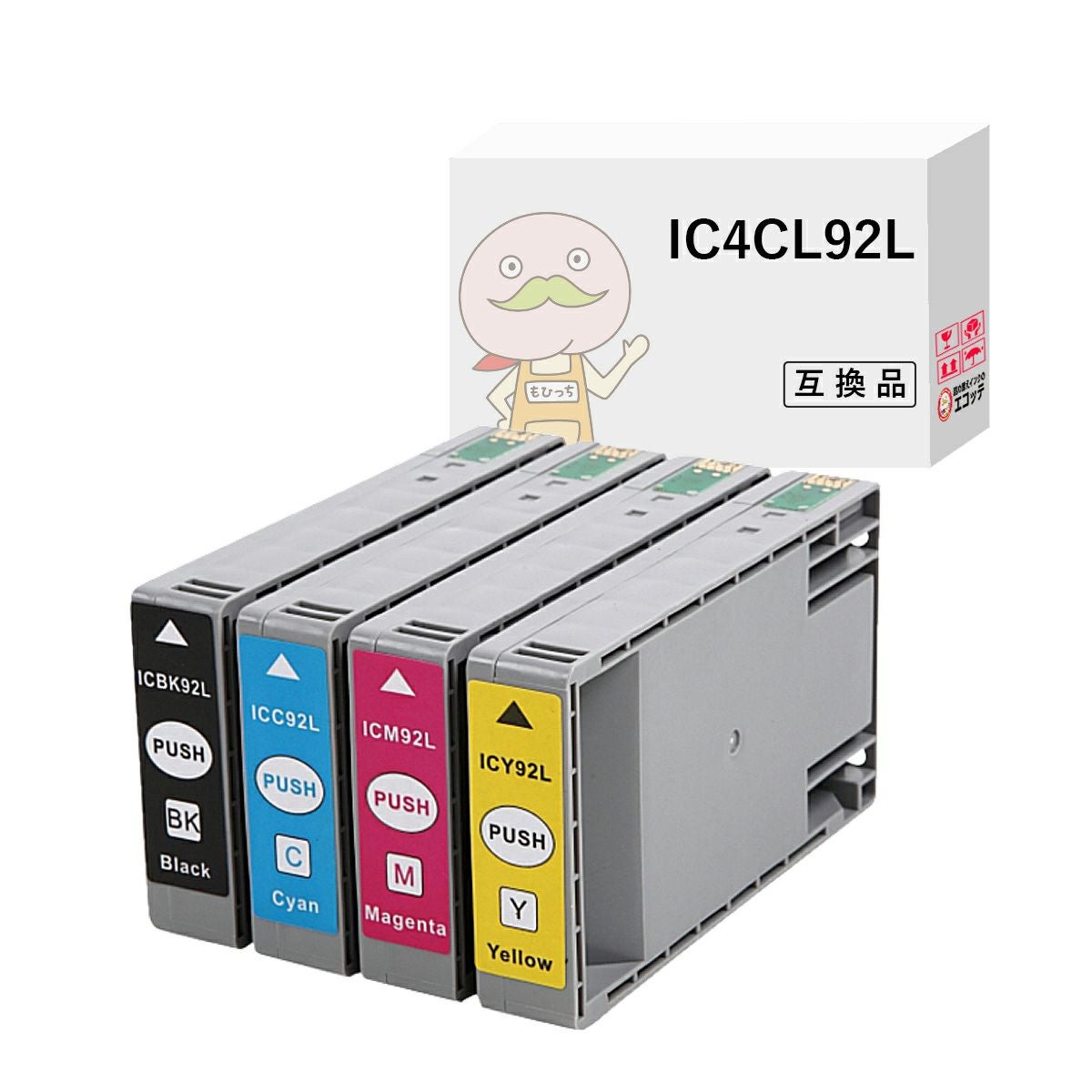IC92 EPSON(エプソン) 互換インクカートリッジ 4色 PX-S840 PX-S84C8