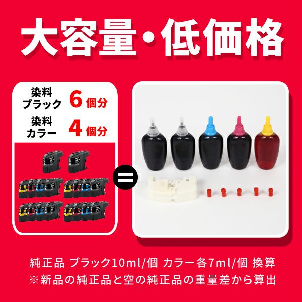 LC113-4PK BR社 純正用詰め替えインク ビギナーセット 30ml×5本 DCP
