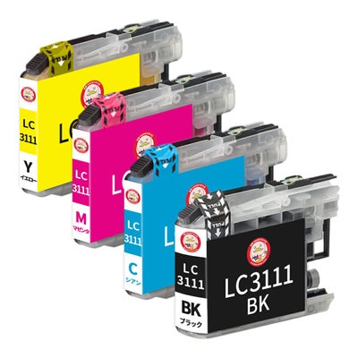 LC3111-4PK BR社 互換インクカートリッジ 4色 MFC-J738DN MFC-J738DWN MFC-J998DN MFC-J998DWN DCP-J973N