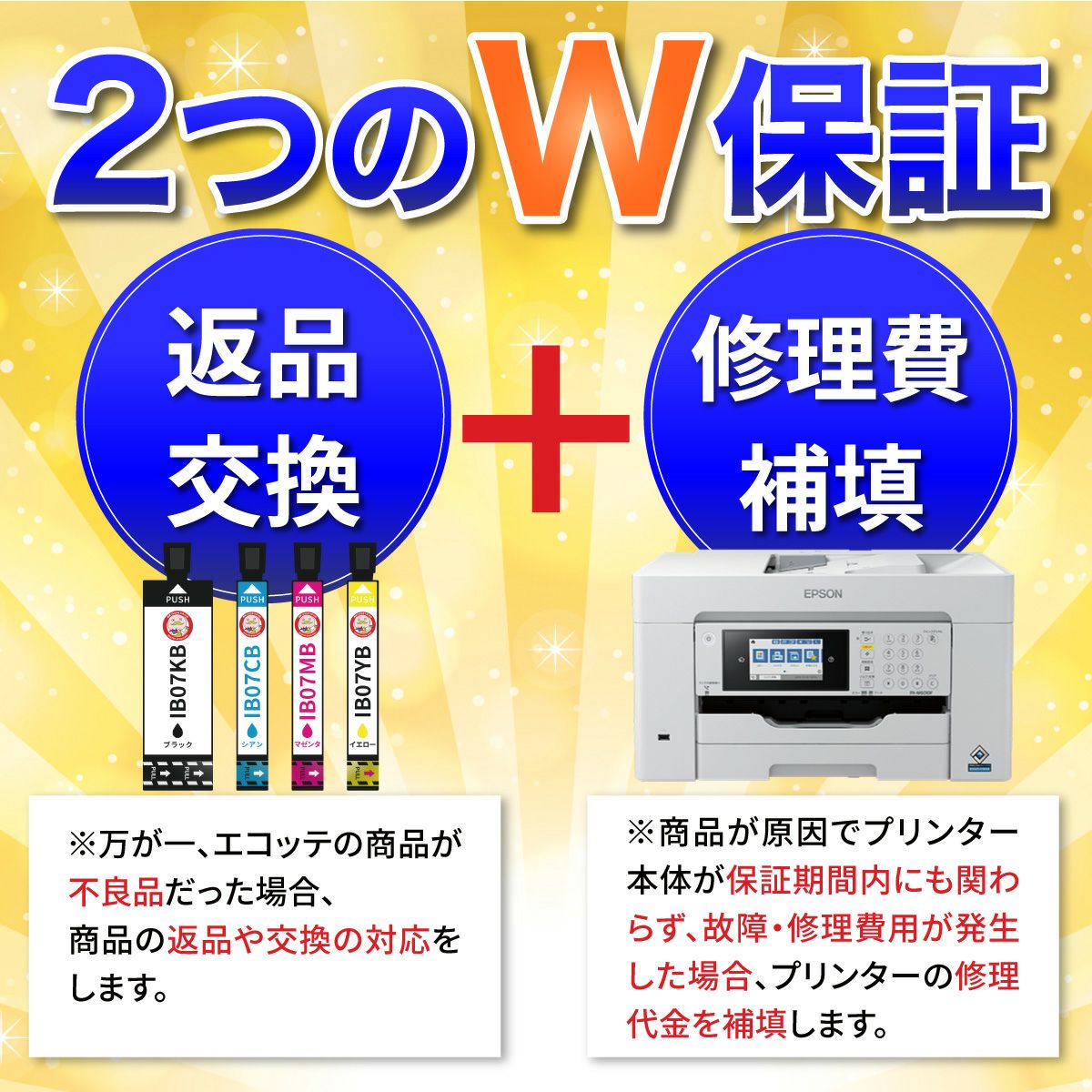 ふたつのW保証