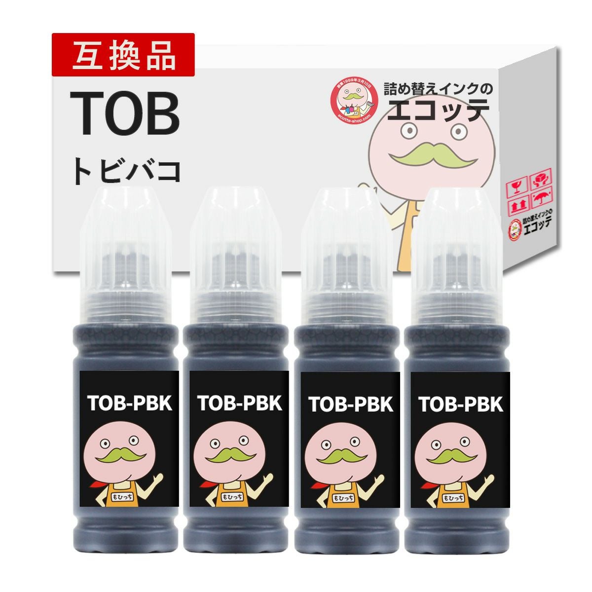TOB トビバコ EPSON(エプソン) 互換インクボトル MB顔料/PB・カラー