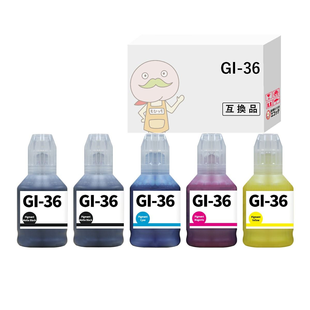 GI-36 Canon(キヤノン/キャノン) 互換インクボトル 4色 GX7130 GX7030