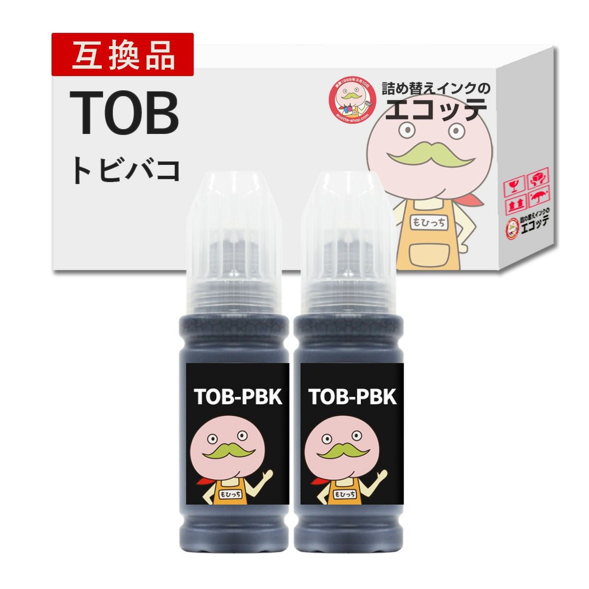 TOB トビバコ EPSON(エプソン) 互換インクボトル MB顔料/PB・カラー
