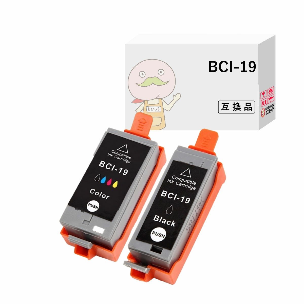 キャノン純正品インクカートリッジBCI-19　Canon互換インク　エコリカ Amazon.co.jp: LCL Canon用 キャノン用 BCI-19 BCI-19BK （3パック